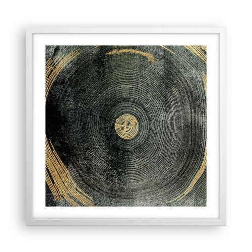 Poster in cornice bianca - Cambiamento e persistenza - 50x50 cm