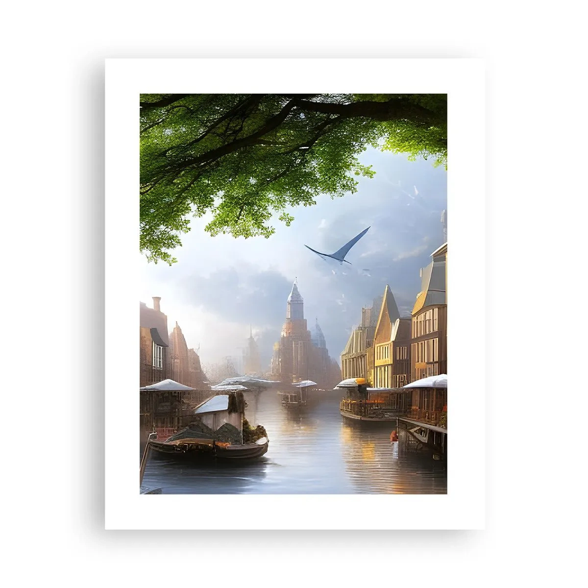 Poster - Paesaggio urbano olandese - 40x50 cm