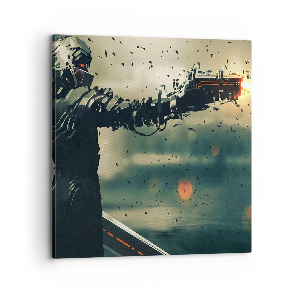 Quadro su tela - Stampe su Tela - L'arma assassina: il tuo Terminator - 70x70 cm