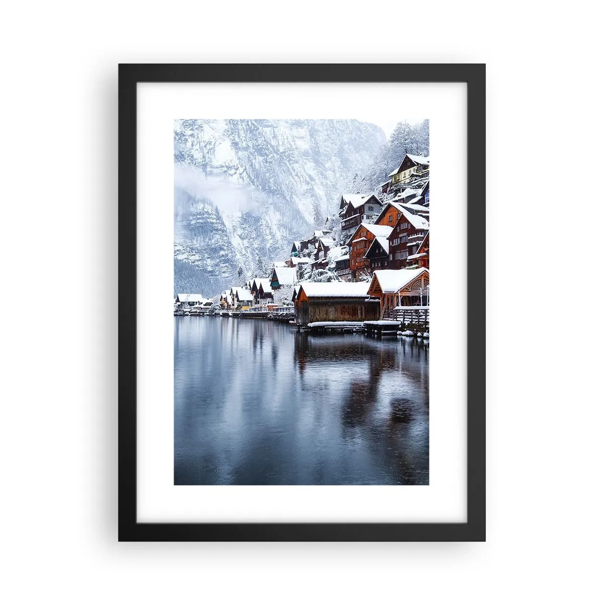 Poster in cornice nera - Decorazione invernale - 30x40 cm
