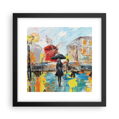 Poster in cornice nera - Leggende di Parigi - 30x30 cm