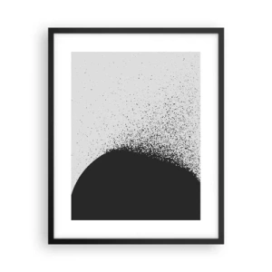 Poster in cornice nera - Il movimento delle particelle - 40x50 cm