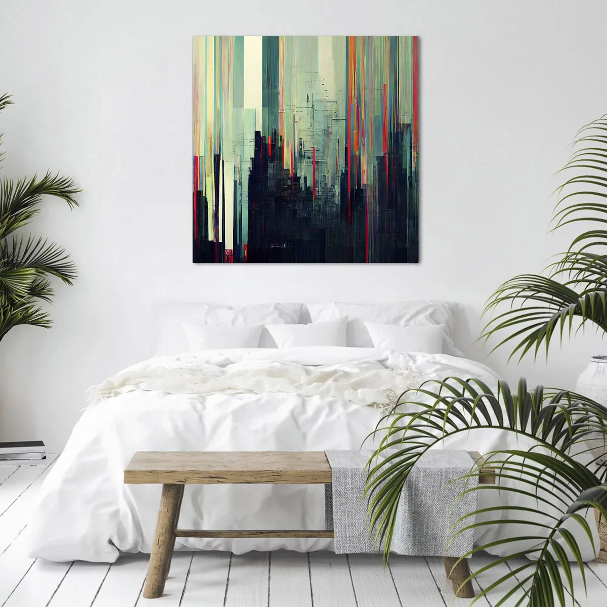 Quadro su tela - Stampe su Tela - Città futuristica - 60x60 cm