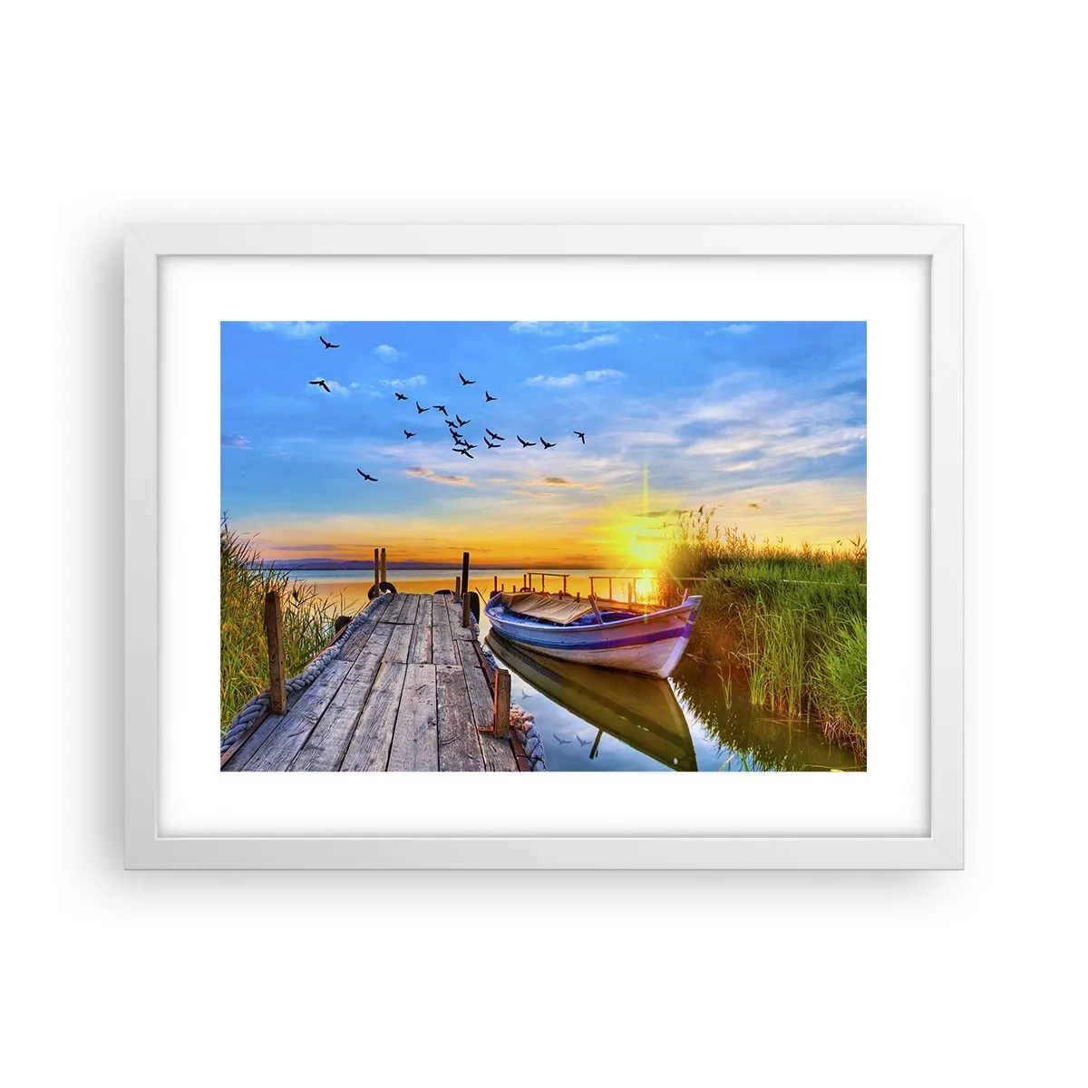 Poster in cornice bianca - A domani - 40x30 cm