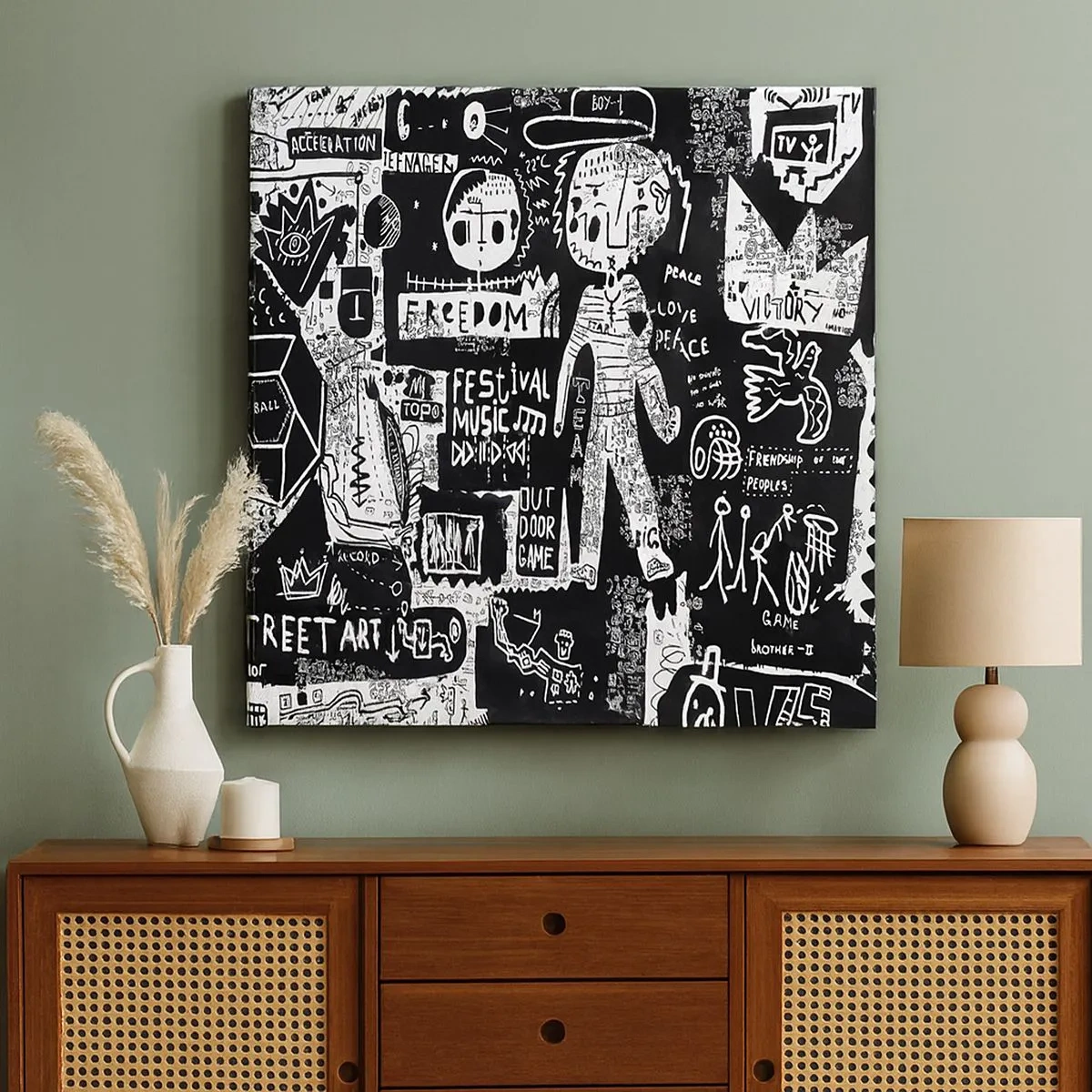 Quadro su tela - Stampe su Tela - Gioventù spirituale di giustizia e gioia - 30x30 cm