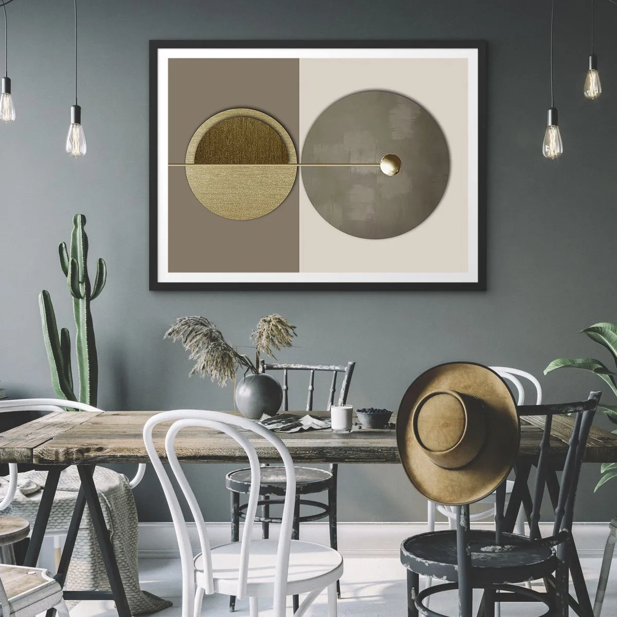 Poster in cornice nera - Equilibrio perfetto - 40x30 cm