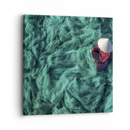 Quadro su tela - Stampe su Tela - Nel mare di reti - 40x40 cm