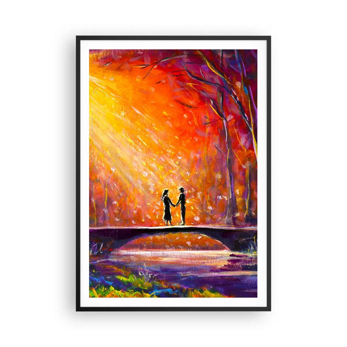 Poster in cornice nera - Anche il cielo li ama - 70x100 cm