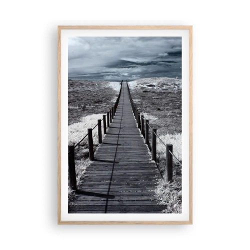 Poster in cornice rovere chiaro - Sulla riva - 61x91 cm