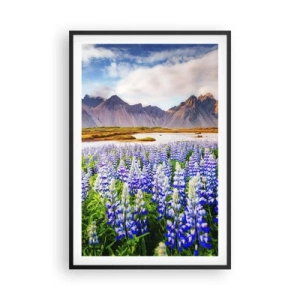 Poster in cornice nera - Forza e asprezza accanto alla mitezza - 61x91 cm