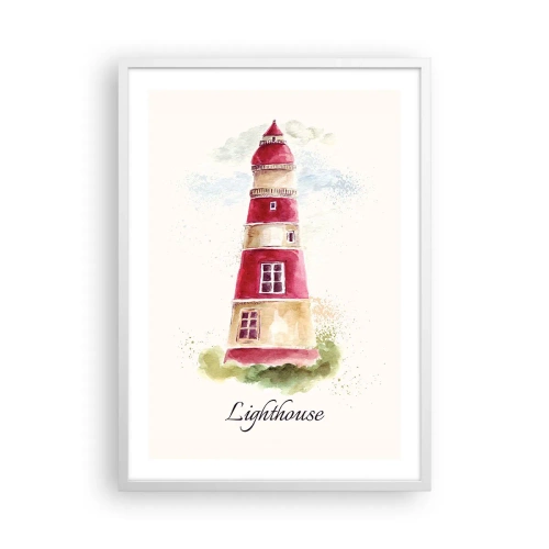 Poster in cornice bianca - Attorno è sempre bel tempo - 50x70 cm