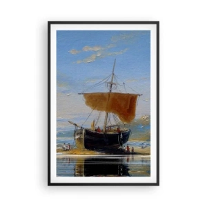 Poster in cornice nera - Acqua, terra, aria - 61x91 cm