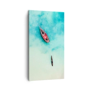 Quadro su tela - Stampe su Tela - Nelle spiagge di Zanzibar, quando c'è troppa acqua... - 45x80 cm