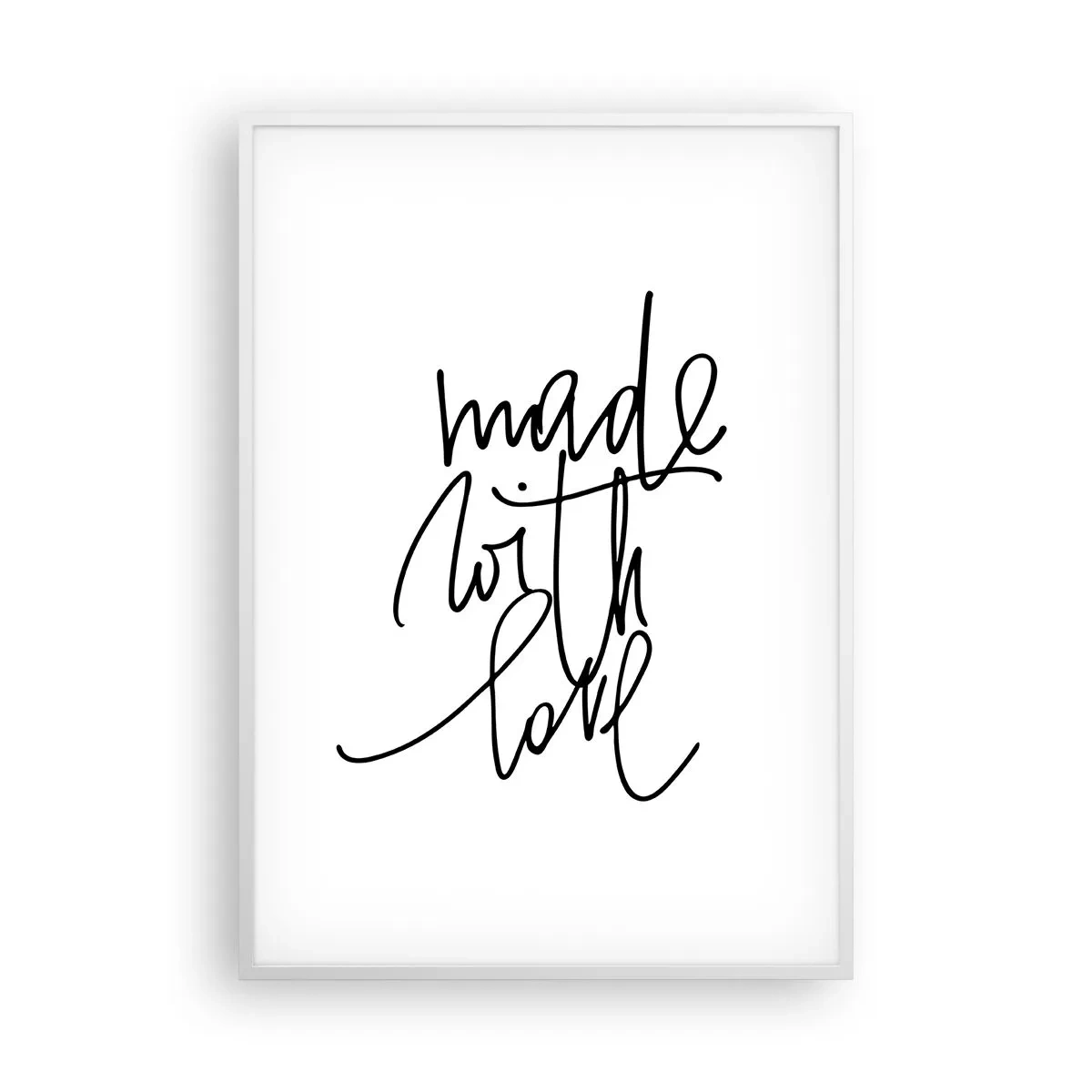 Poster in cornice bianca - La migliore marca - 70x100 cm