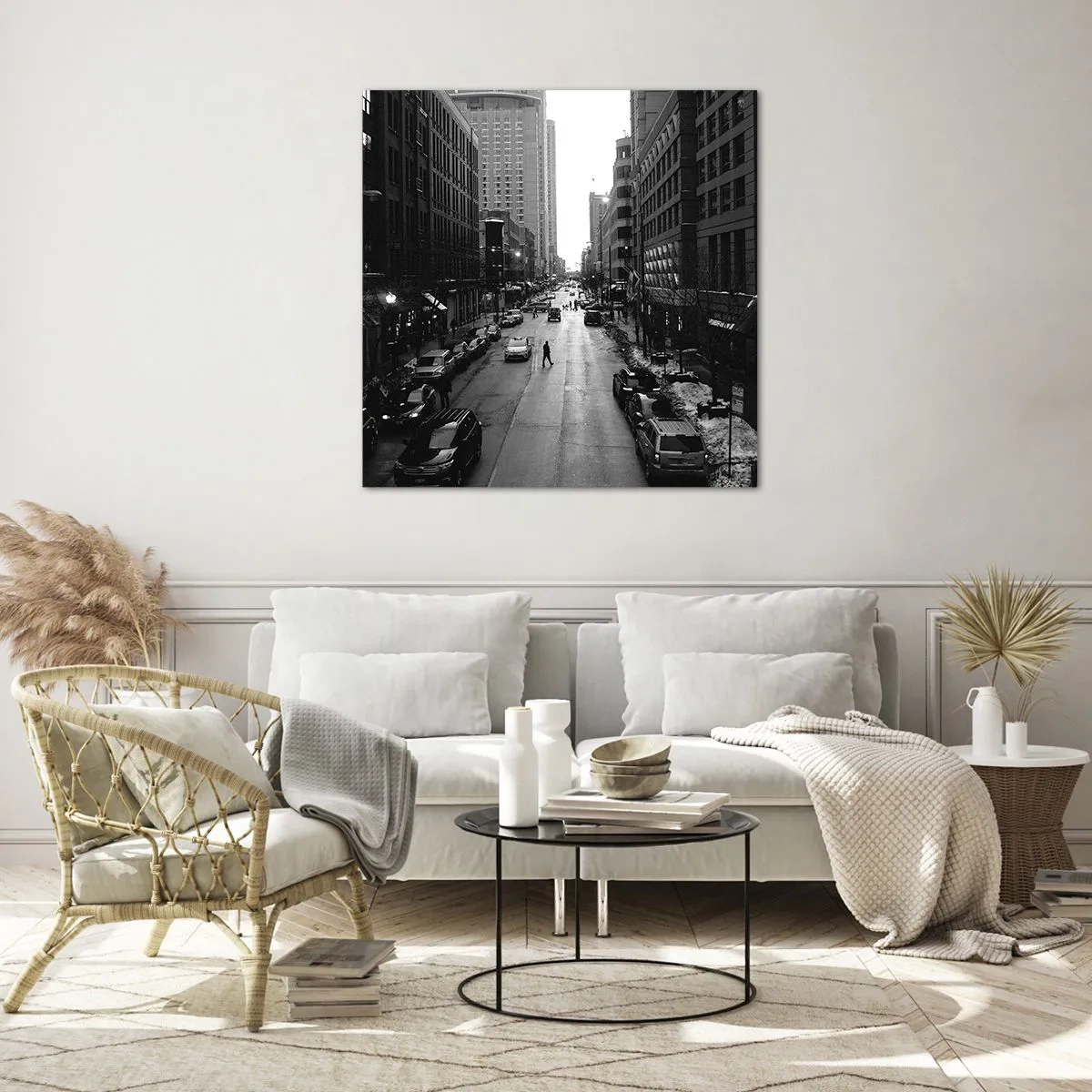 Quadro su vetro - Un giorno come tanti - 30x30 cm