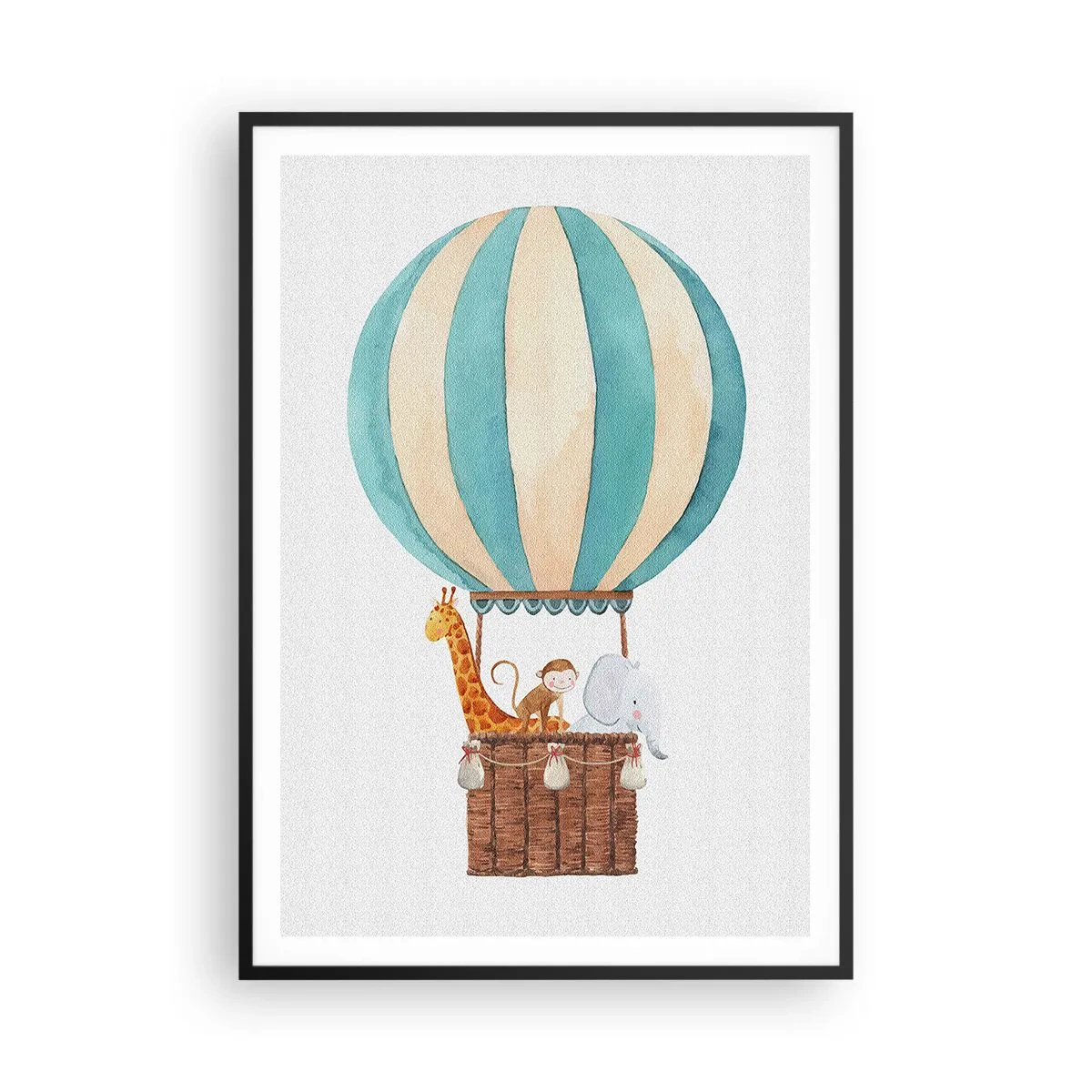 Poster in cornice nera - Una gita fantastica - 70x100 cm