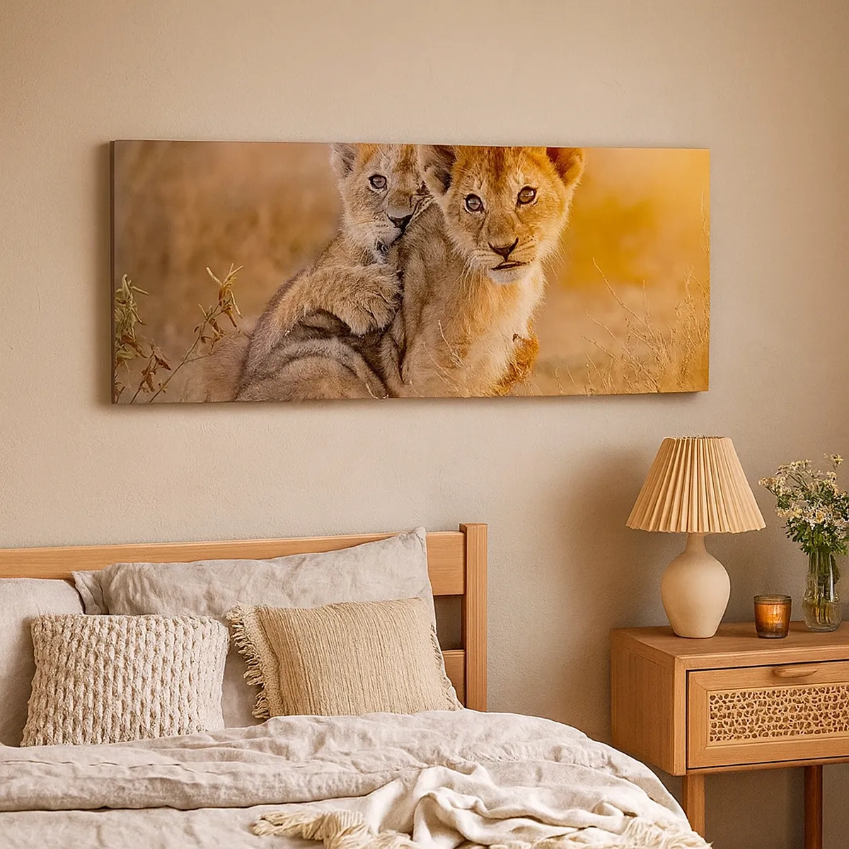 Quadro su tela - Stampe su Tela - Non disturbare! Giochiamo - 30x30 cm