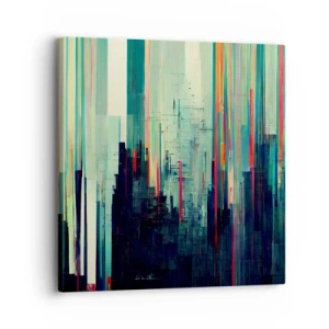 Quadro su tela - Stampe su Tela - Città futuristica - 30x30 cm