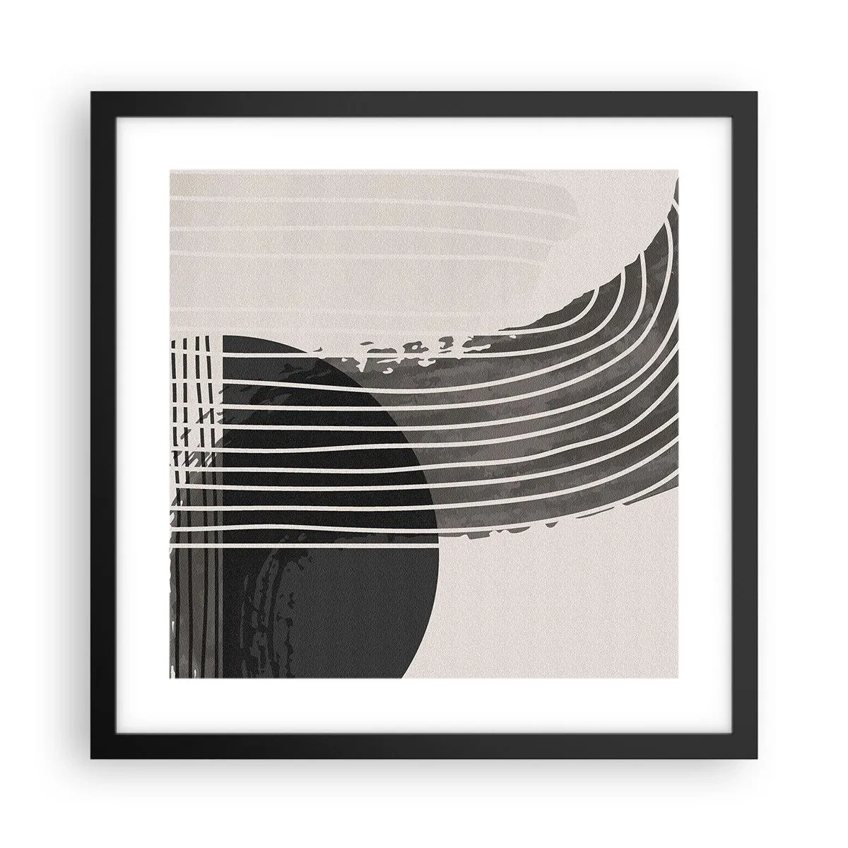 Poster in cornice nera - Andata e ritorno - 40x40 cm