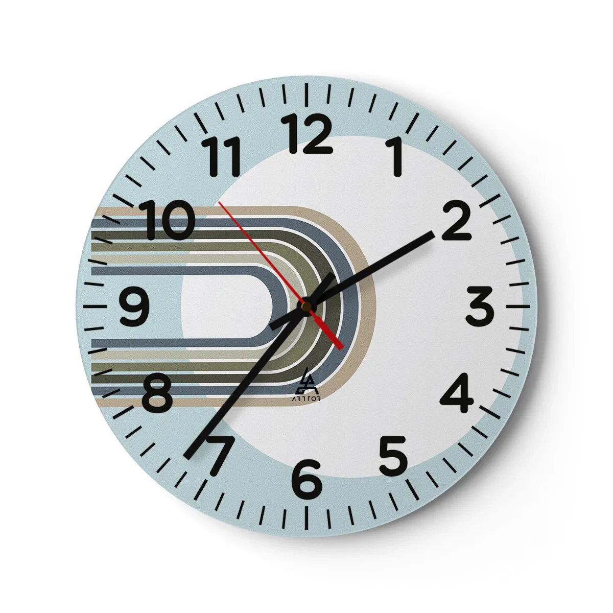 Orologio da parete - Orologio in Vetro - Attrazione irresistibile - 40x40 cm