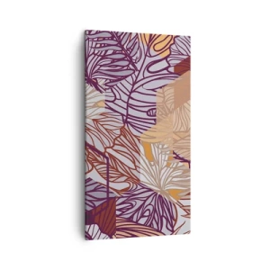 Quadro su tela - Stampe su Tela - Legame impossibile di geometria e natura - 45x80 cm