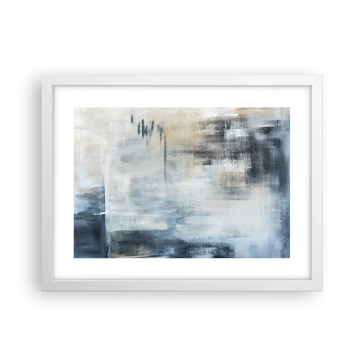 Poster in cornice bianca - Coperti dal blu - 40x30 cm