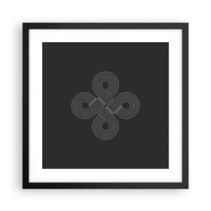 Poster in cornice nera - Nello spirito celtico - 40x40 cm