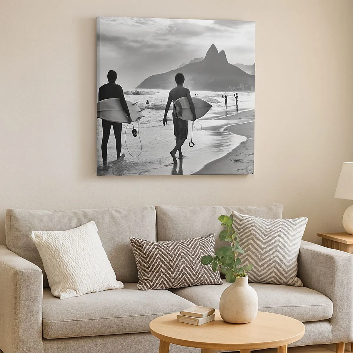 Quadro su tela - Stampe su Tela - Samba su un'unica onda - 30x30 cm