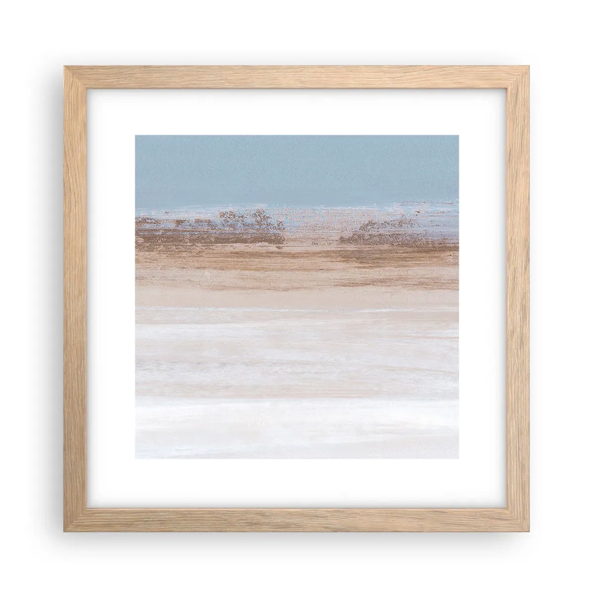 Poster in cornice rovere chiaro - Paesaggio incerto - 30x30 cm