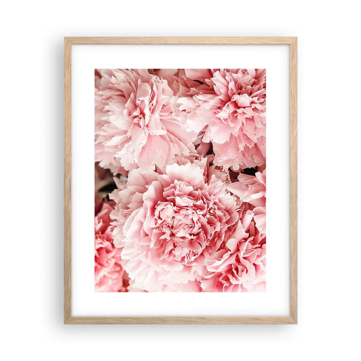 Poster in cornice rovere chiaro - Sogno rosa - 40x50 cm