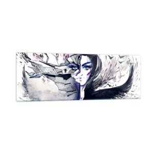 Quadro su vetro - Bella e demoniaca - 90x30 cm