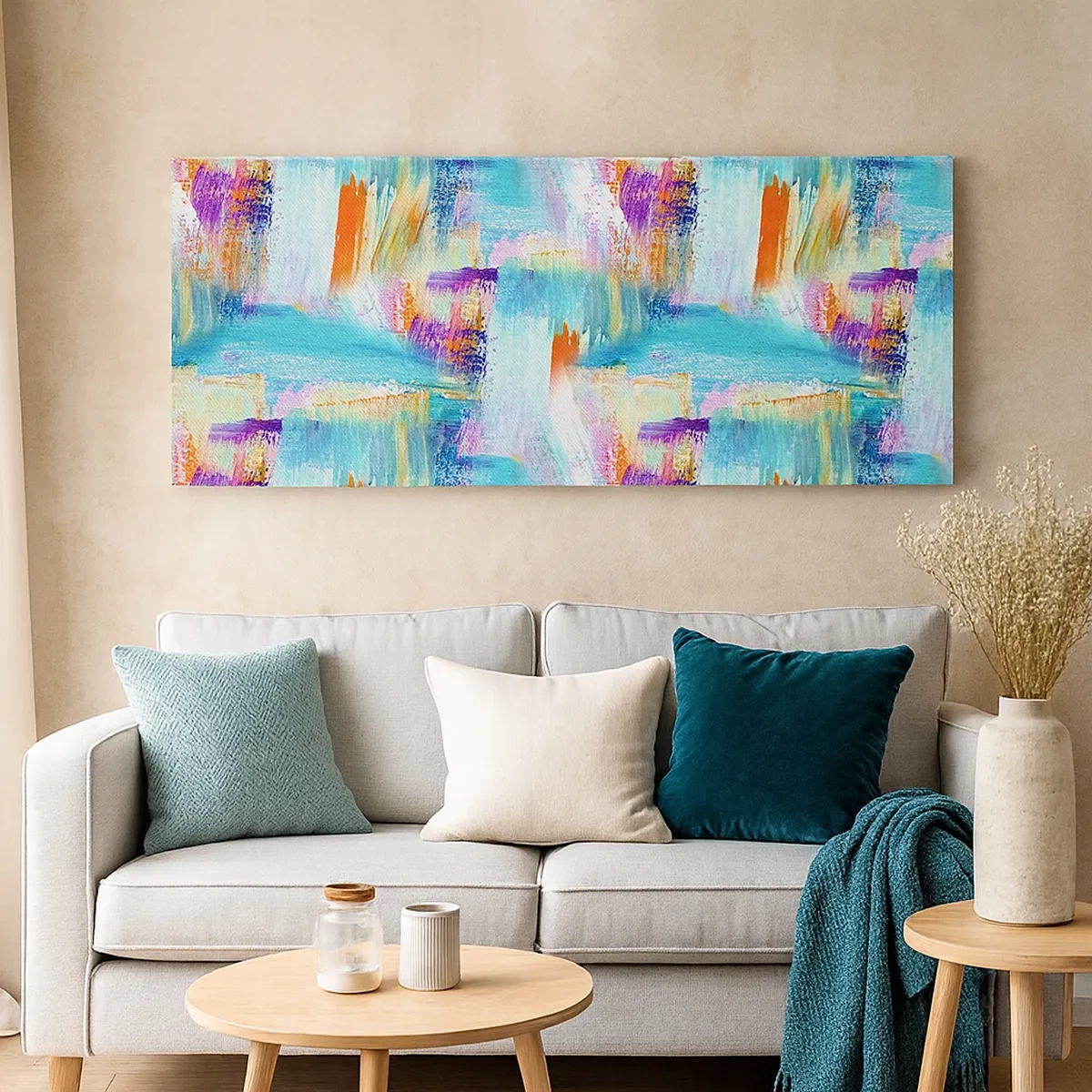 Quadro su tela - Stampe su Tela - Mite intreccio soffuso - 30x30 cm