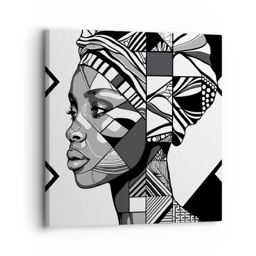 Quadro su tela - Stampe su Tela - Ritratto etnico - 30x30 cm