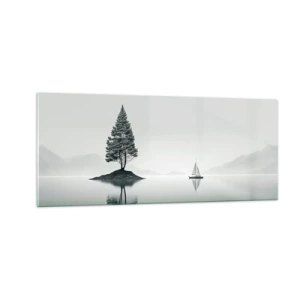 Quadro su vetro - Paesaggio onirico - 100x40 cm