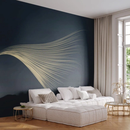 Fotomurali Standard Eco - Come un capello d'angelo - Astrazione, Pezzo, Grafica - 400x280 cm
