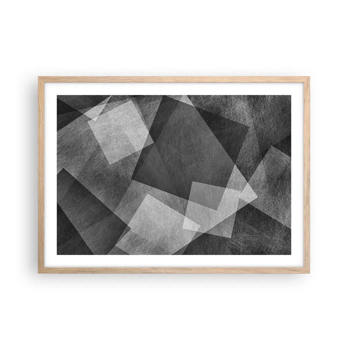 Poster in cornice rovere chiaro - Simbolo eterno di ordine e durata - 70x50 cm