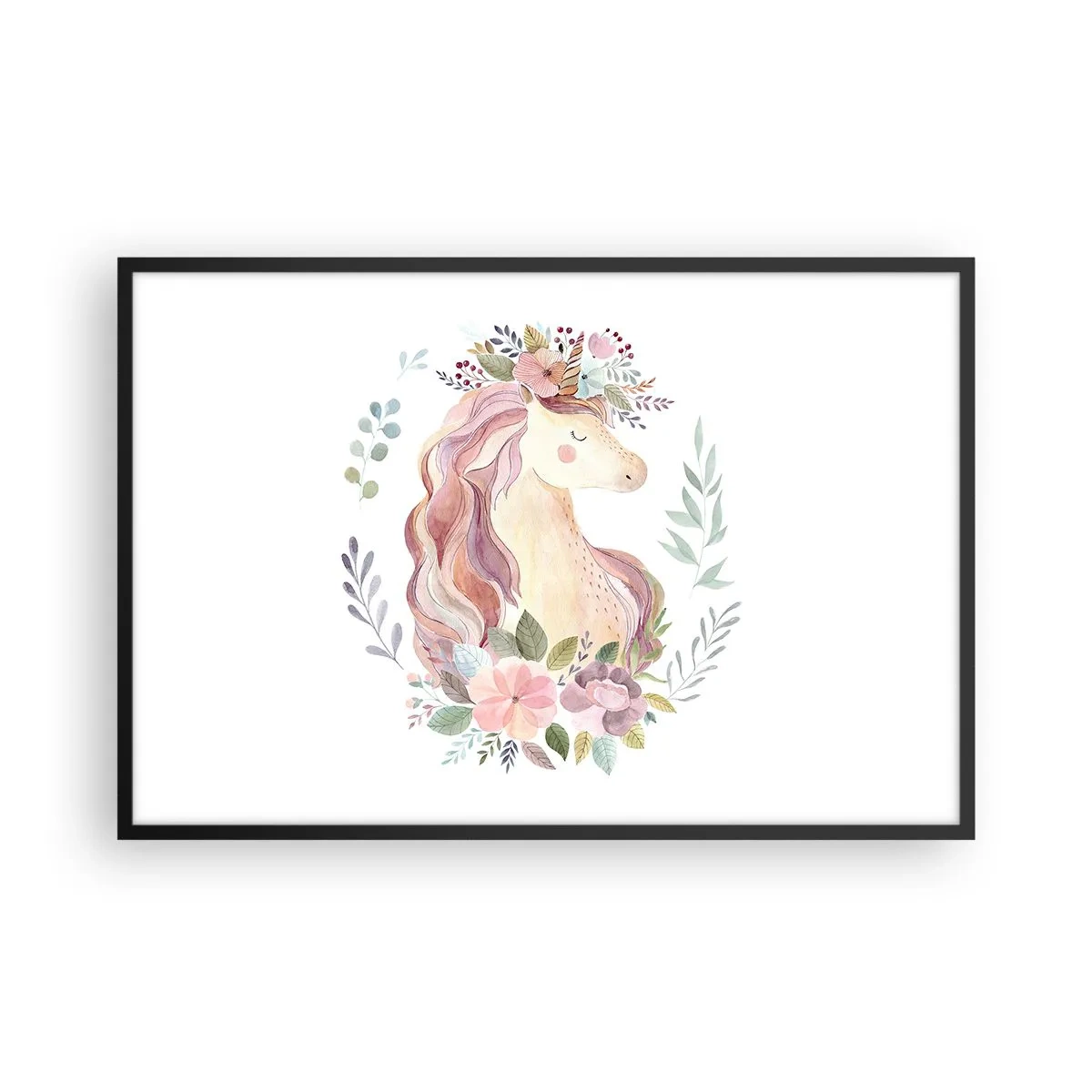 Poster in cornice nera - Invito nel mondo delle favole - 91x61 cm