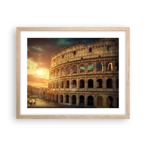 Poster in cornice rovere chiaro - Impressione colossale - 50x40 cm
