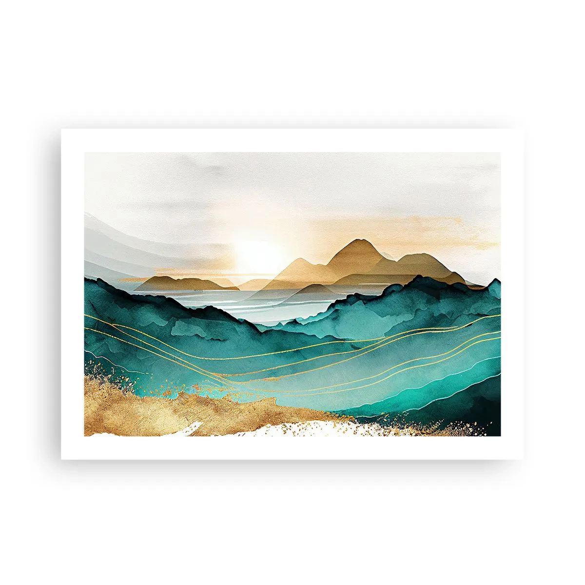 Poster - Paesaggio ai confini dell'astrazione - 70x50 cm