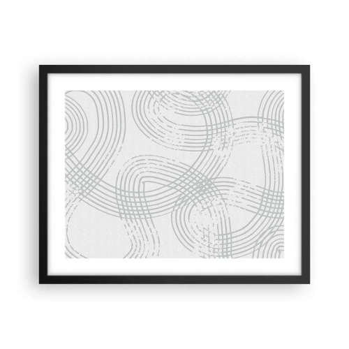 Poster in cornice nera - Non vi è una via diritta - 50x40 cm