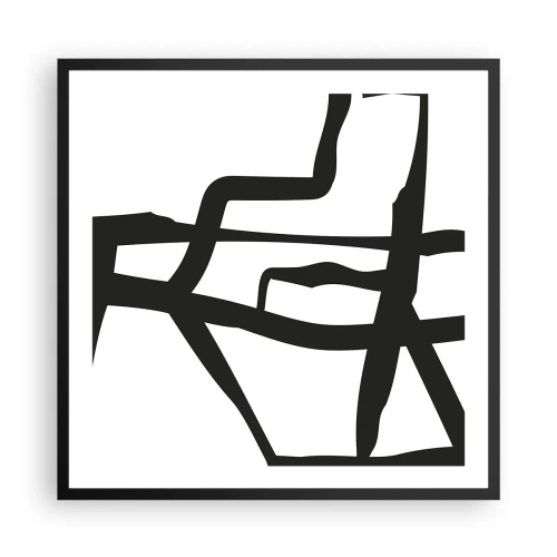 Poster in cornice nera - Struttura bianca e nera - 60x60 cm