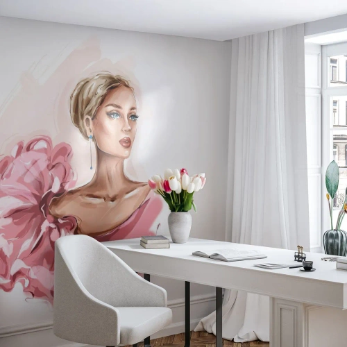 Fotomurali Autoadesivo Deluxe Sticker - Come un quadro... - Donna, Moda, Grafica - 100x70 cm