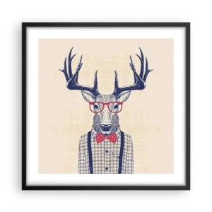 Poster in cornice nera - Divertente stravaganza - 50x50 cm