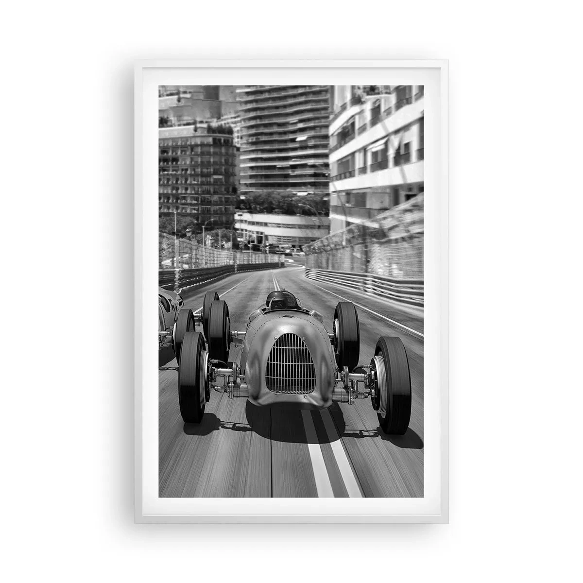 Poster in cornice bianca - Tanto tempo fa a Montecarlo - 61x91 cm