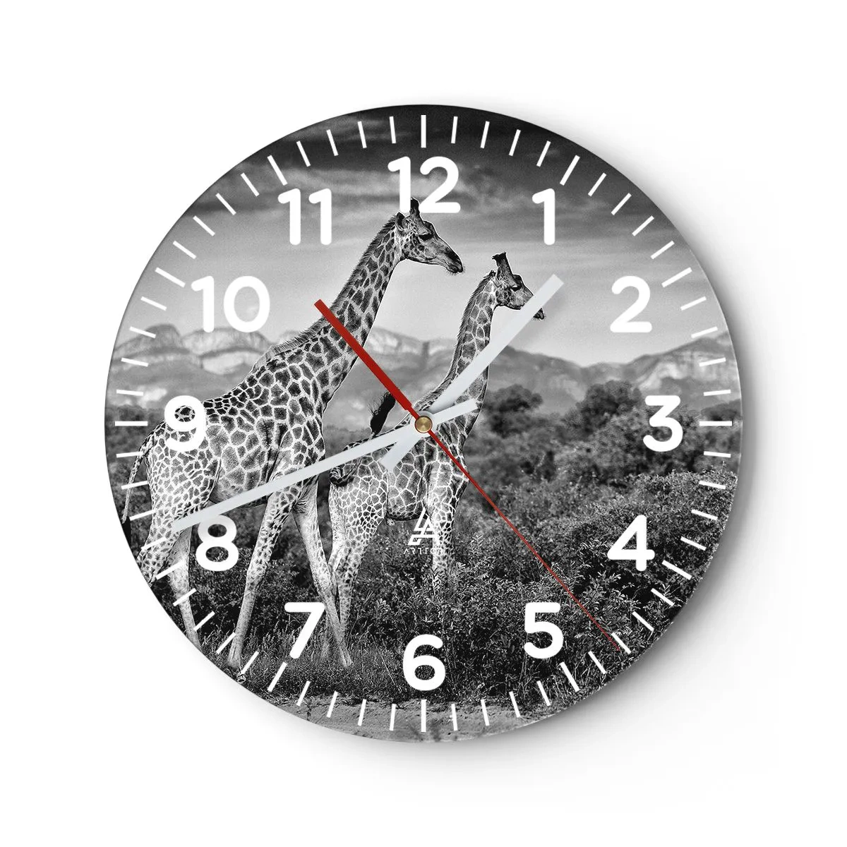 Orologio da parete - Orologio in Vetro - Alta classe in Africa - 30x30 cm