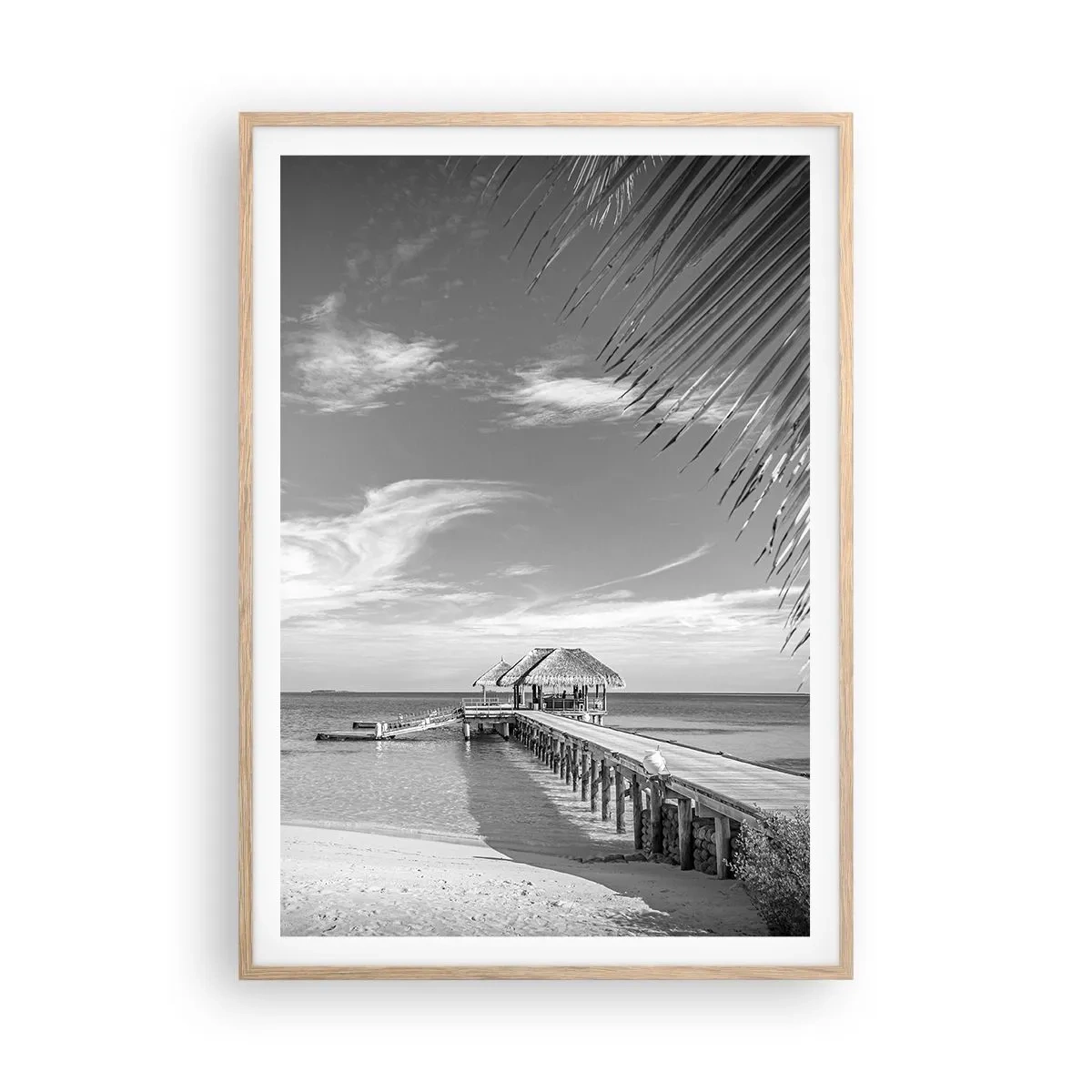 Poster in cornice rovere chiaro - Un ricordo o un sogno? - 70x100 cm