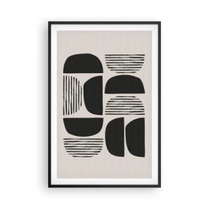 Poster in cornice nera - Sistemi di metà - 61x91 cm