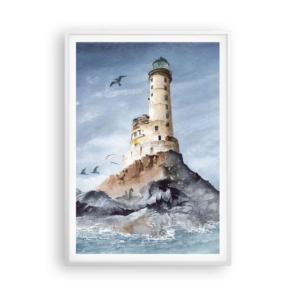 Poster in cornice bianca - Invincibile - 70x100 cm