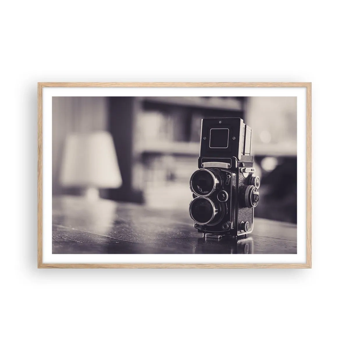 Poster in cornice rovere chiaro - La magia delle vecchie fotografie - 91x61 cm