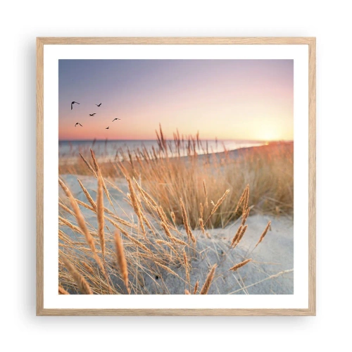 Poster in cornice rovere chiaro - Ninna nanna baltica - 60x60 cm